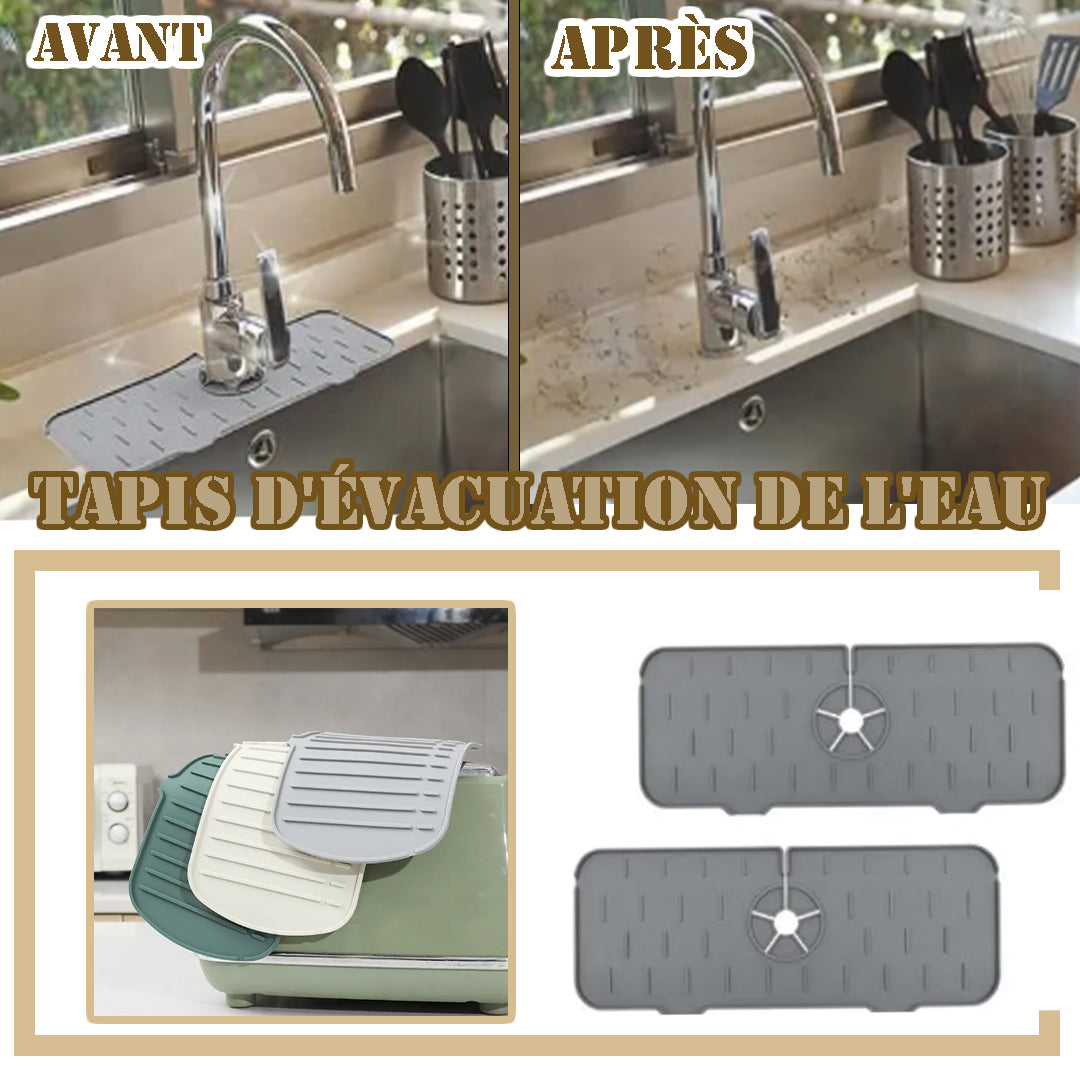TAPIS D'ÉGOUTTAGE EN SILICONE