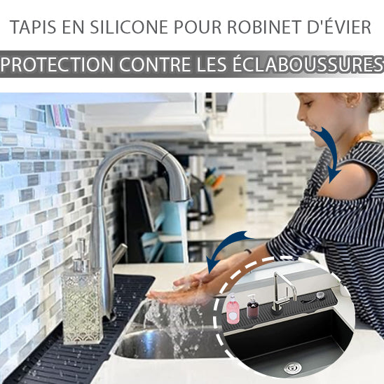 TAPIS D'ÉGOUTTAGE EN SILICONE